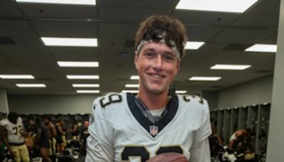 Down’s Charlie Smyth kicks game-winner and gets game ball on his debut for the New Orleans Saints