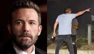 Ben Affleck se exalta com paparazzo ao sair de casa que tem com Jennifer Lopez; foto