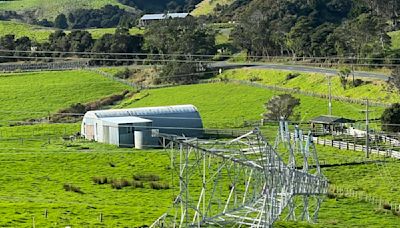 Much of New Zealand's far north is without power after a transmission tower fell over