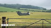 RAF Chinook forced to land in field flies back to base
