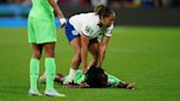 England players who have been sent off in World Cup knockout games