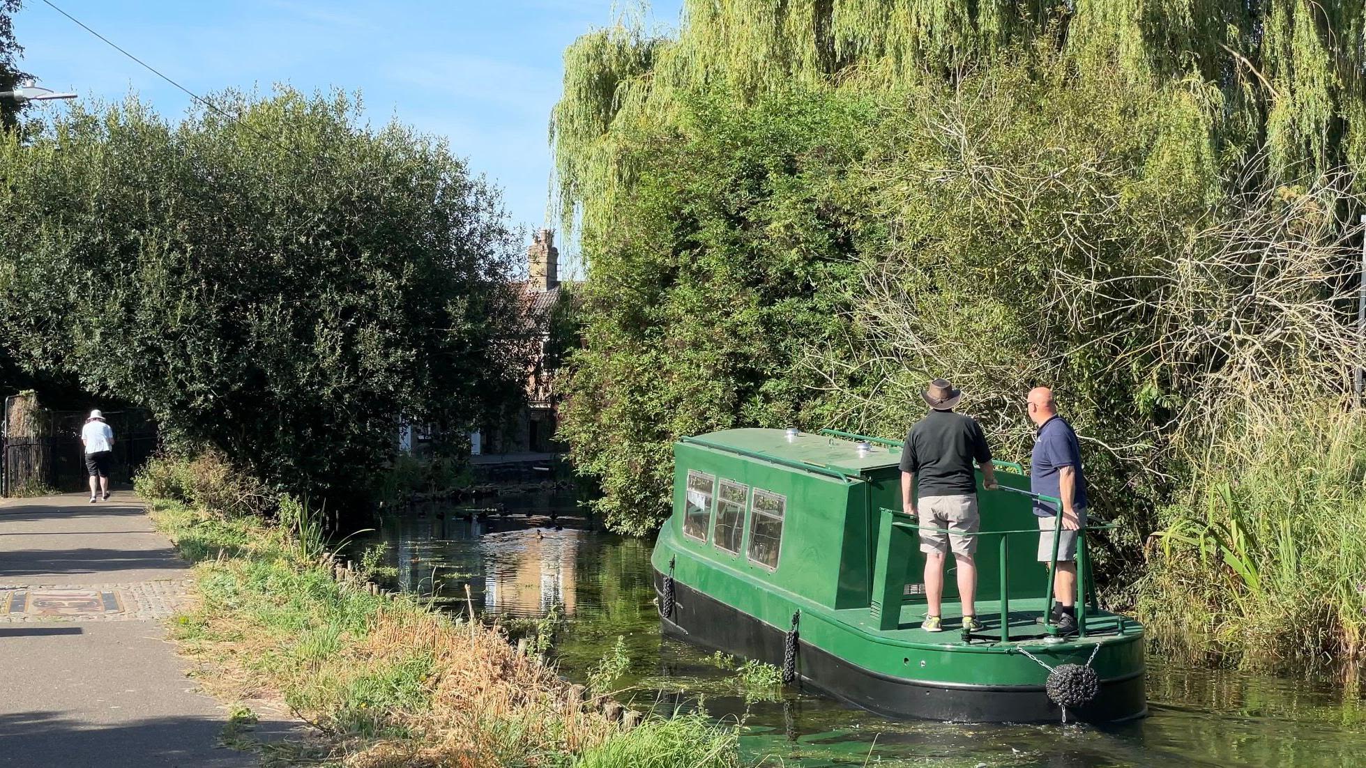 Narrowboat lowered into river for 2025 trips