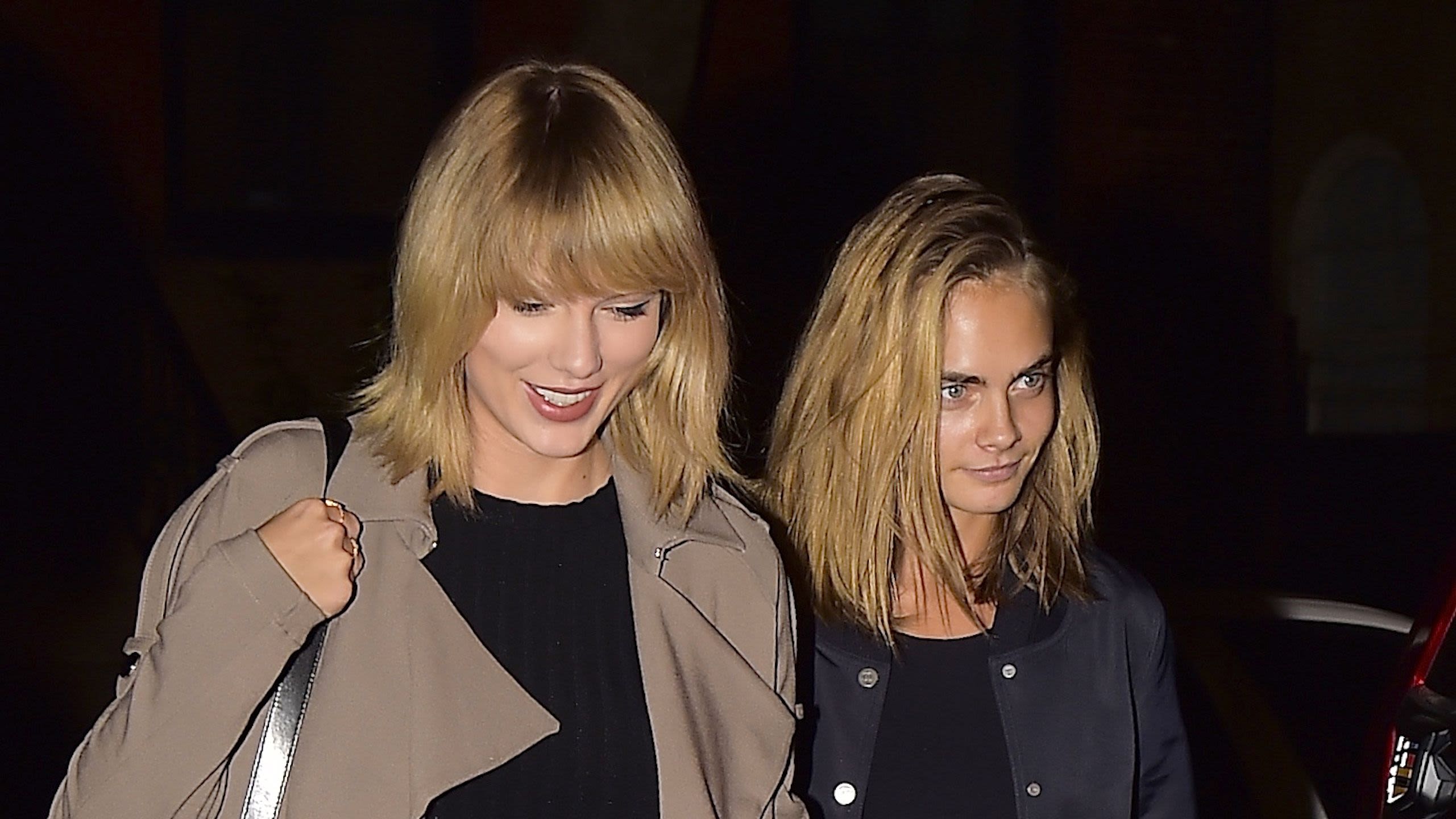 Taylor Swift Seen in London for First Time Since Joe Alwyn Split at Cara Delevingne’s Show