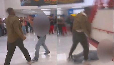 Substitute teacher fights student who allegedly used racial slur in crowded Vegas school hallway