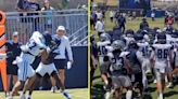 Tensions spills over as Dallas Cowboys players fight sparking huge melee