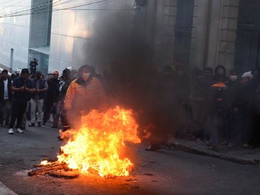 Coup attempt in Bolivia as armoured vehicle seen ramming into presidential palace