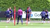 England training ahead of Iceland match