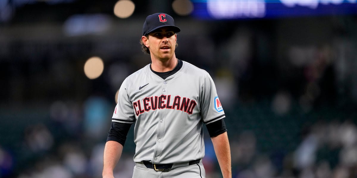 Guardians' ace Shane Bieber joins Cleveland during West road trip for first time since surgery