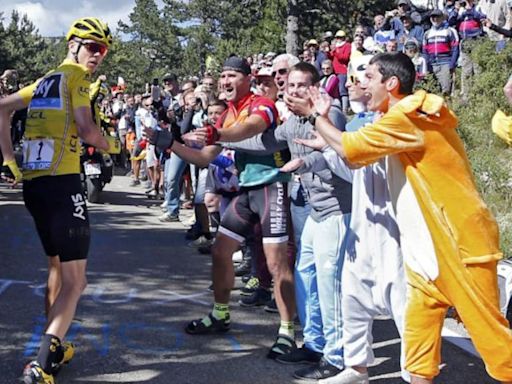 'Detrás del pelotón': el día que Froome corrió a pie sin bicicleta en el Mont Ventoux