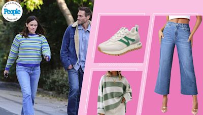 Jennifer Garner Went for a Walk with John Miller Wearing Her Go-To Pattern and Two Popular Spring Trends