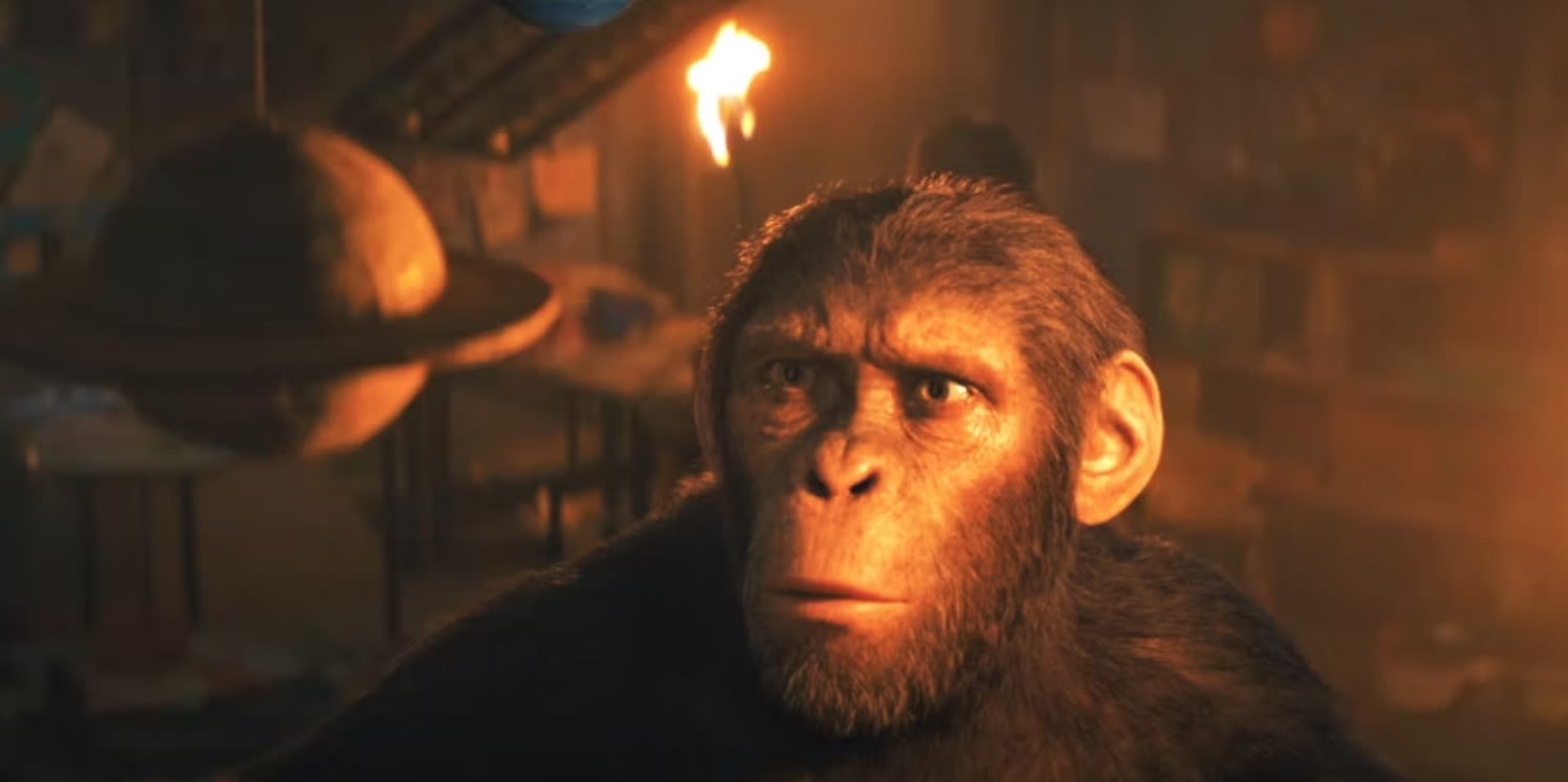 What did Noa see in the telescope in 'Kingdom of the Planet of the Apes?'
