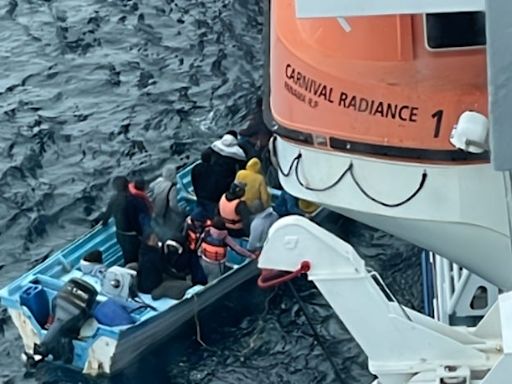 Carnival cruise ship rescues 25 people stranded off the coast of Mexico