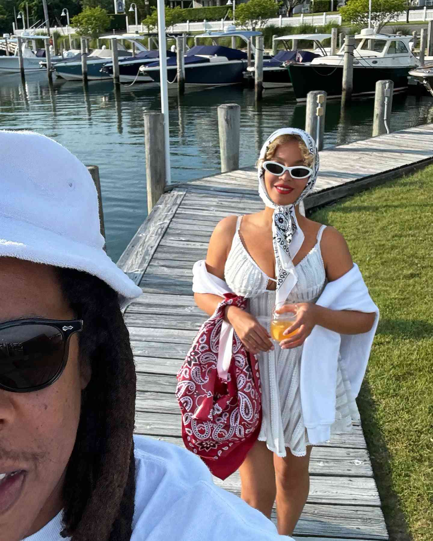 Beyoncé Shares Sweet Video Snapping Selfies with JAY-Z and Sipping Drinks on Romantic Sunset Boat Ride