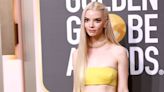 Anya Taylor-Joy Looked Amazing in a Yellow Co-Ord Set on the 2023 Golden Globes Red Carpet