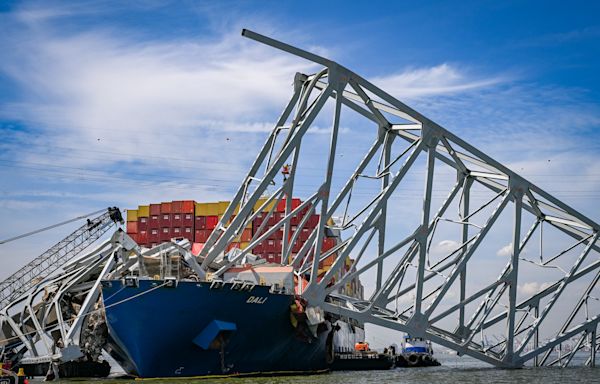 Key Bridge collapse: Recovery team prepares to remove large piece of bridge from Dali