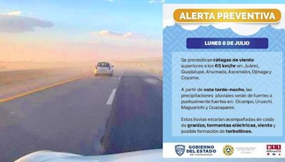 ¿Saldrás a carretera? Alertan por tolvaneras; pronostican lluvias