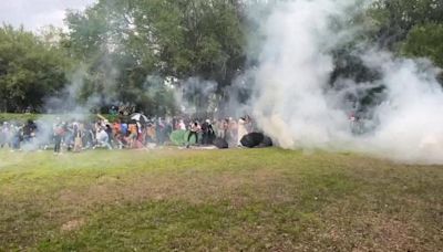 10 arrested after pro-Palestinian protesters clash with law enforcement at USF