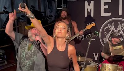 Rita Ora forms a very unlikely band with Jason Momoa and Jack Black