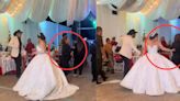 Tía envidiosa pisa el vestido de novia de su sobrina mientras baila ¿fue a propósito?