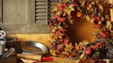 Don't Throw Away the Dried Leaves on Your Lawn—Use Them for a Thanksgiving Wreath