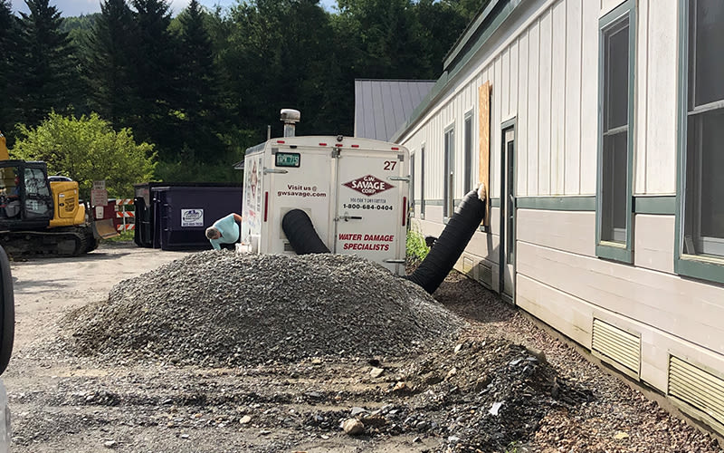 The Valley Reporter - Moretown Elementary School clean up underway, Crossett Brook and HU also impacted