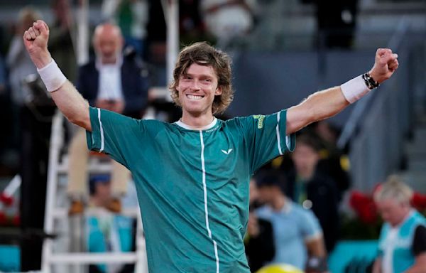 Rublev overcomes fever and praises doctors after winning Madrid Open for the 1st time