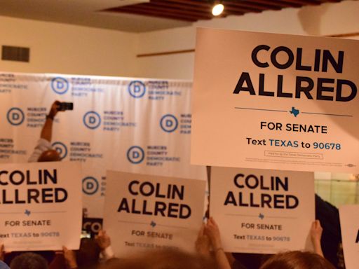 Democrat Colin Allred brings campaign for U.S. Senate to Corpus Christi