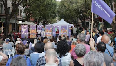Irene Montero pide a la gente que se manifiesta en Mallorca que vaya a votar el 9-J