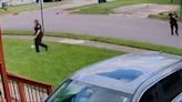 Surveillance video shows exchange of gunfire between Ohio officers, man armed with rifle