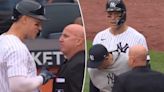 Aaron Judge gets ejected for first time in Yankees career after close call