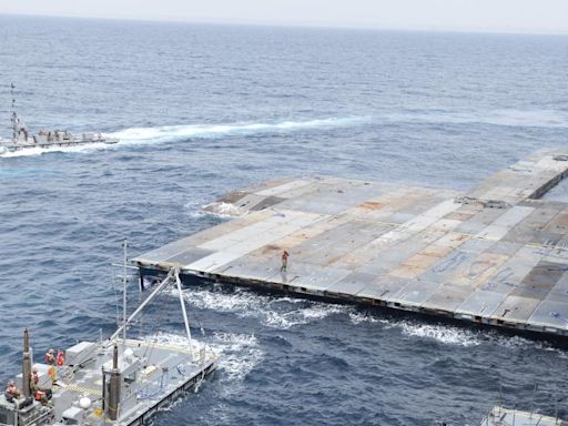 Hampton Roads-based troops finish building temporary pier off Gaza to bring more aid