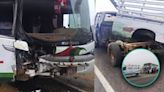 Panamericana Norte: bus de la empresa Cavassa es chocado por camión y casi mueren todos sus pasajeros
