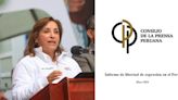 Consejo de la Prensa Peruana rechaza maltrato de Dina Boluarte a medios y silencio ante preguntas