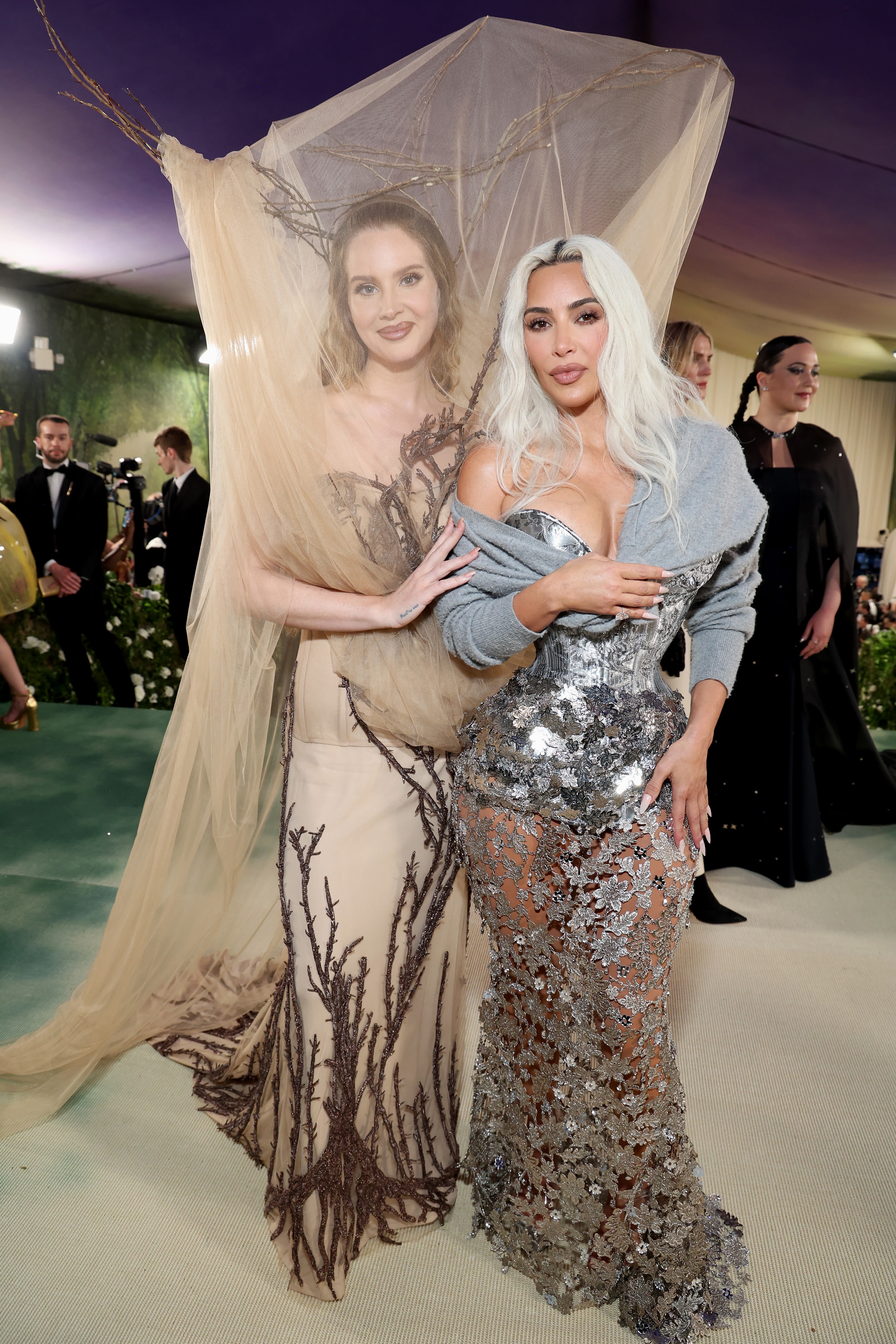 Lana Del Rey Kept Knocking Into Kim Kardashian With Her Giant Antlers at Met Gala 2024