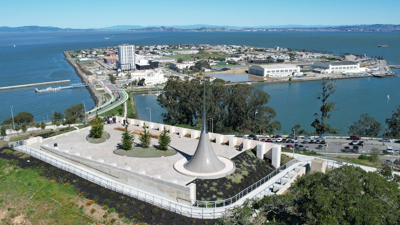This Bay Area island has an impressive new park with sweeping Bay views