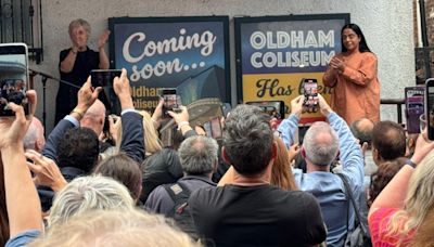 Julie Hesmondhalgh leads celebrations as the Coliseum Theatre is saved following U-turn