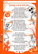 Canción Spooky Scary Skeletons【 Ficha Halloween