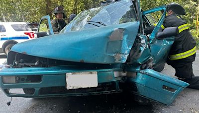 Driver hospitalized after crashing into bridge pillar in Arcata