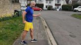 Mr Gorilla swaps outfit for ‘kindness of strangers’ in 263-mile walk for Ukraine