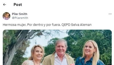 Murió Selva Alemán: así la despidieron los famosos