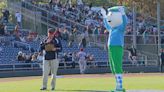 'Chippy' throws out ceremonial first pitch at Hadlock Field