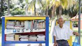 No fee, no fines: Retired headmaster Lee Kim Siew runs five mini-libraries at Puchong park at age 90