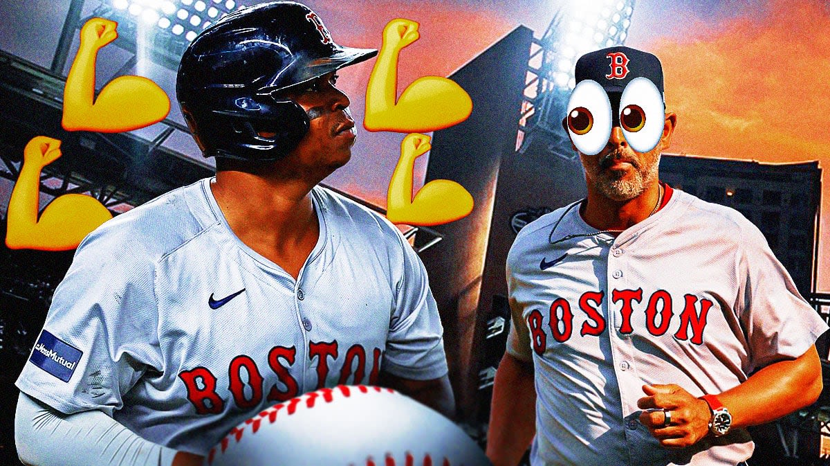 Alex Cora reacts to Rafael Devers breaking Fenway Park seat with monster home run