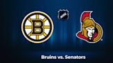 Senators vs. Bruins: Injury Report - March 19