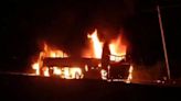 Bus crash fire kills six after horror collision with lorry in India