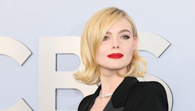 Elle Fanning's Plunging Tuxedo Is So Madonna Meets Marlene Dietrich