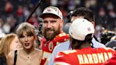 Travis Kelce is speechless as Jason Sudeikis pops awkward question about Taylor Swift