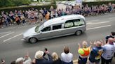 Rob Burrow funeral takes place as hundreds of fans line route with some wearing Leeds Rhinos shirts