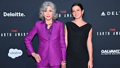 Jane Fonda, una orgullosa abuela en la alfombra roja junto a su nieta Viva Vadim