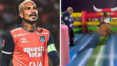 ¡Como niños! Paolo Guerrero se divierte de lo lindo con Ana Paula Consorte en juegos inflables tras ausentarse en partidos de la UCV